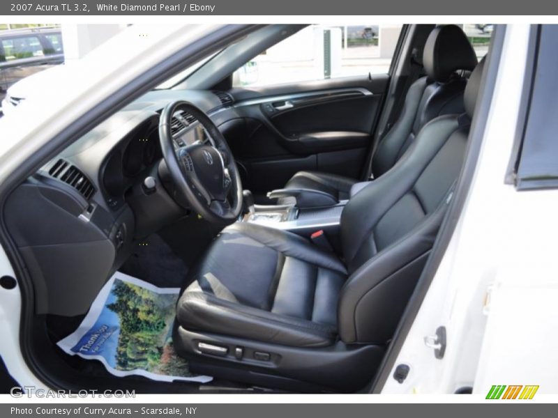 White Diamond Pearl / Ebony 2007 Acura TL 3.2