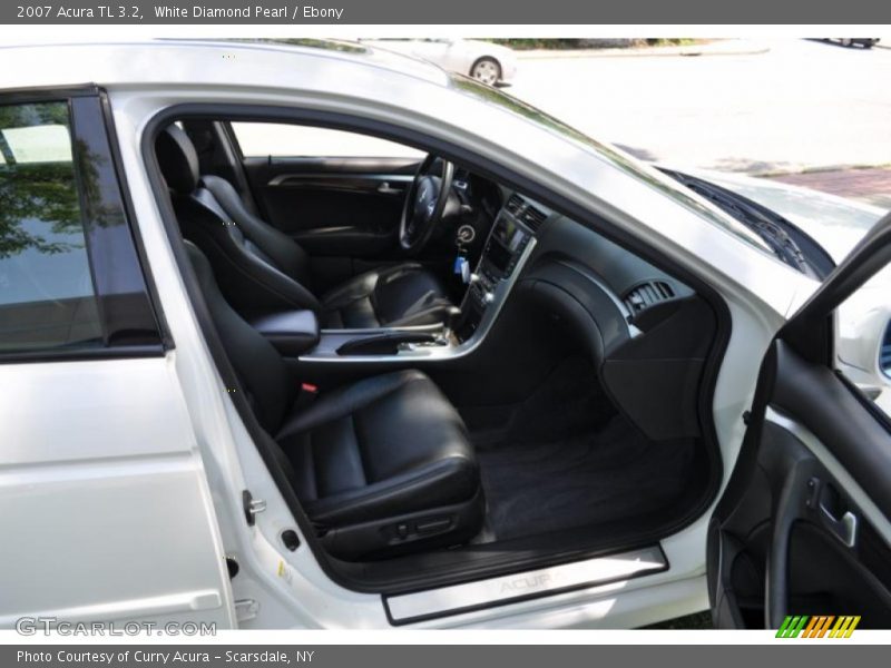 White Diamond Pearl / Ebony 2007 Acura TL 3.2