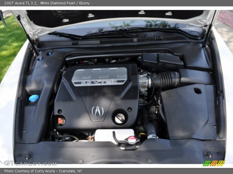 White Diamond Pearl / Ebony 2007 Acura TL 3.2