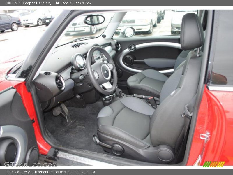 Chili Red / Black/Grey 2009 Mini Cooper Hardtop