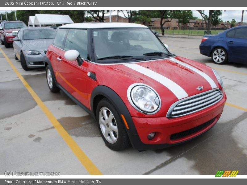 Chili Red / Black/Grey 2009 Mini Cooper Hardtop