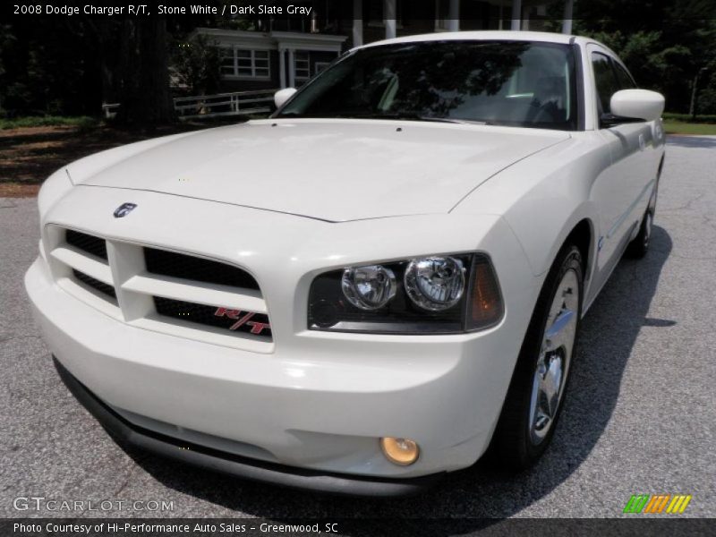 Stone White / Dark Slate Gray 2008 Dodge Charger R/T