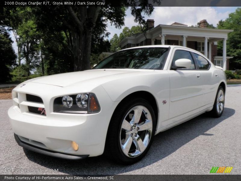 Stone White / Dark Slate Gray 2008 Dodge Charger R/T
