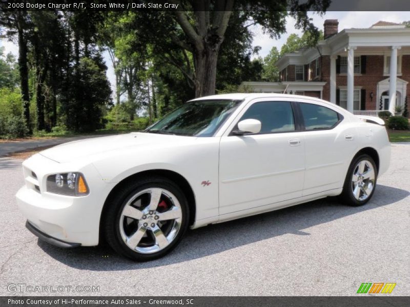 Stone White / Dark Slate Gray 2008 Dodge Charger R/T
