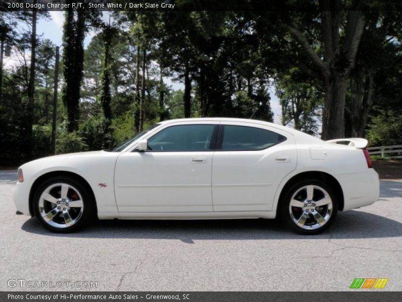 Stone White / Dark Slate Gray 2008 Dodge Charger R/T