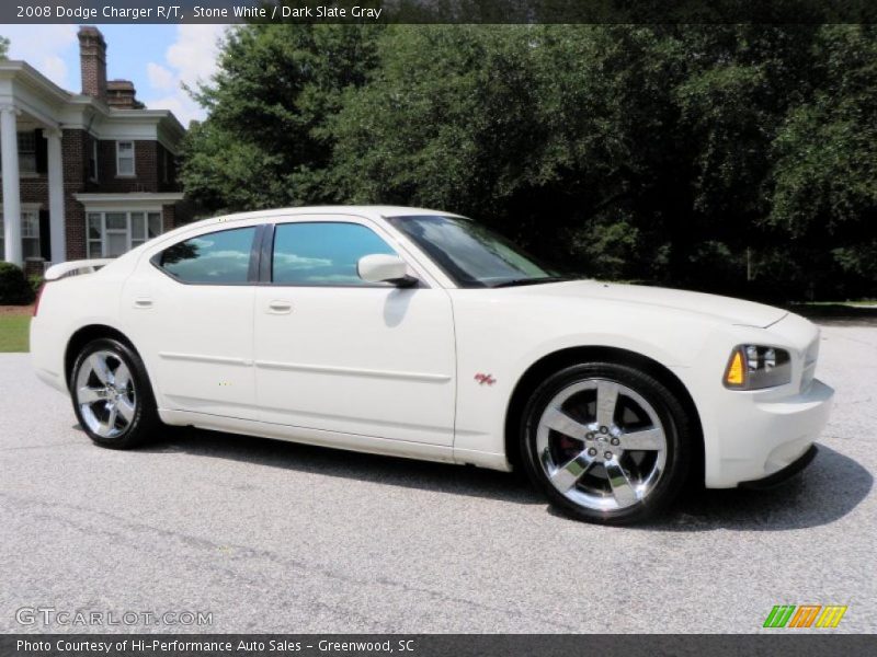 Stone White / Dark Slate Gray 2008 Dodge Charger R/T