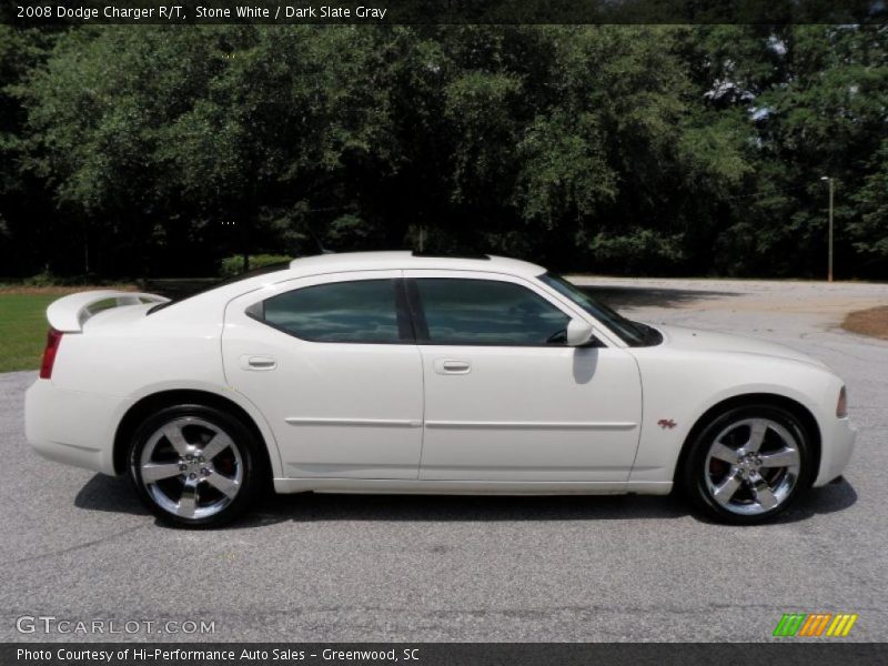 Stone White / Dark Slate Gray 2008 Dodge Charger R/T