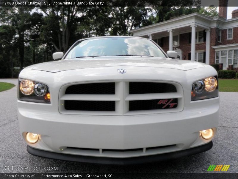 Stone White / Dark Slate Gray 2008 Dodge Charger R/T