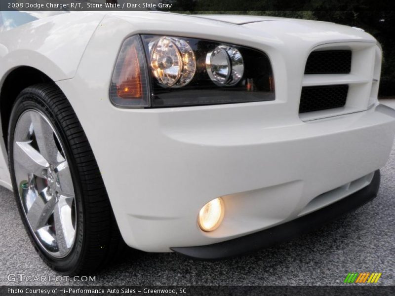 Stone White / Dark Slate Gray 2008 Dodge Charger R/T
