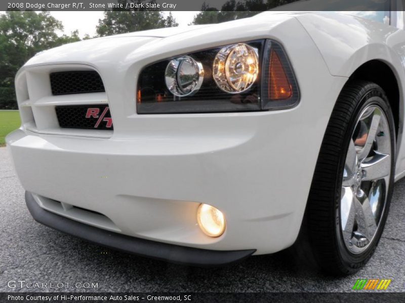 Stone White / Dark Slate Gray 2008 Dodge Charger R/T