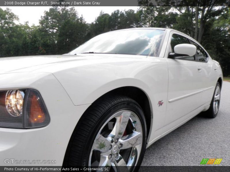 Stone White / Dark Slate Gray 2008 Dodge Charger R/T