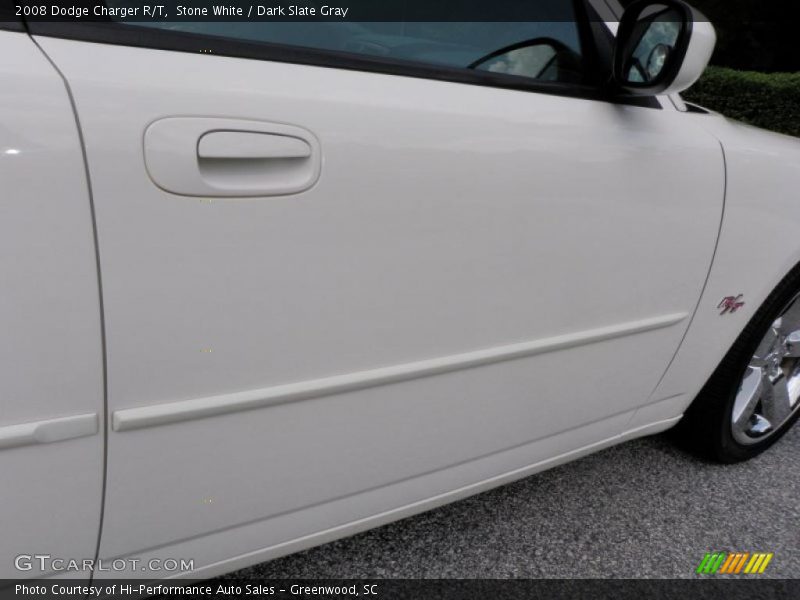 Stone White / Dark Slate Gray 2008 Dodge Charger R/T