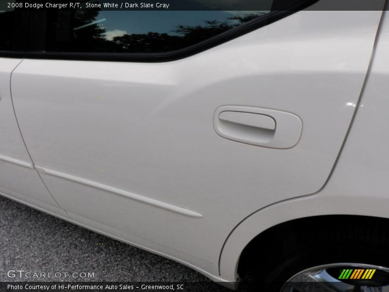 Stone White / Dark Slate Gray 2008 Dodge Charger R/T