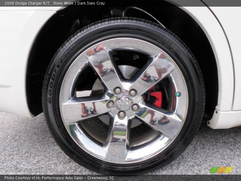 Stone White / Dark Slate Gray 2008 Dodge Charger R/T