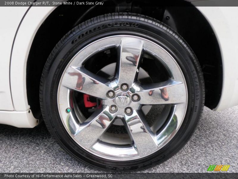 Stone White / Dark Slate Gray 2008 Dodge Charger R/T