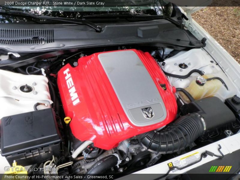 Stone White / Dark Slate Gray 2008 Dodge Charger R/T