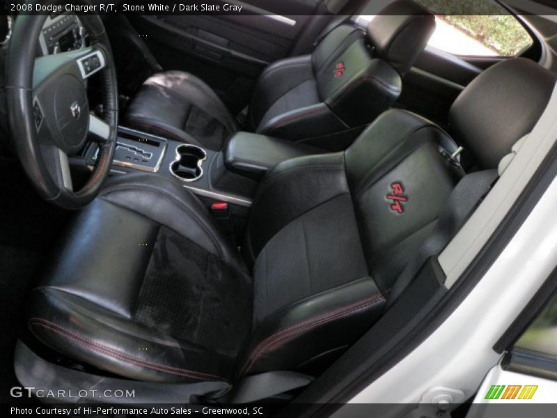 Stone White / Dark Slate Gray 2008 Dodge Charger R/T