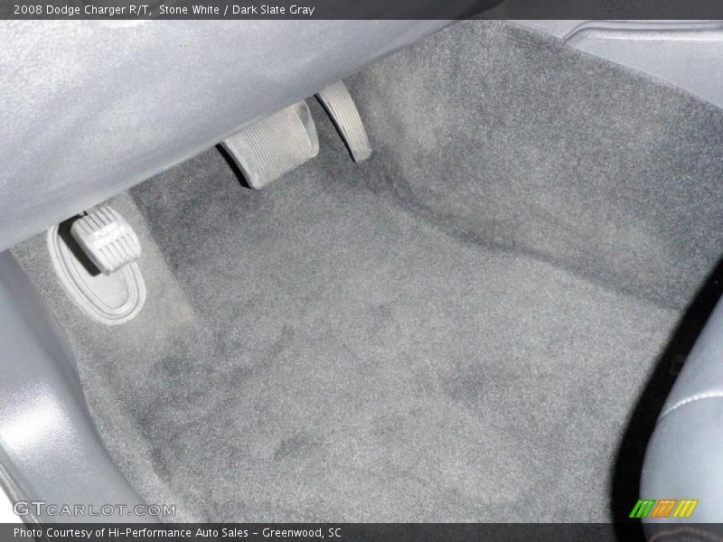 Stone White / Dark Slate Gray 2008 Dodge Charger R/T