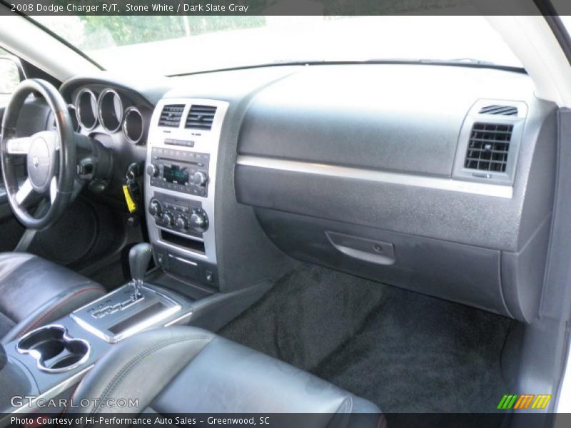 Stone White / Dark Slate Gray 2008 Dodge Charger R/T