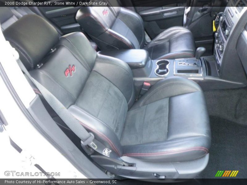Stone White / Dark Slate Gray 2008 Dodge Charger R/T
