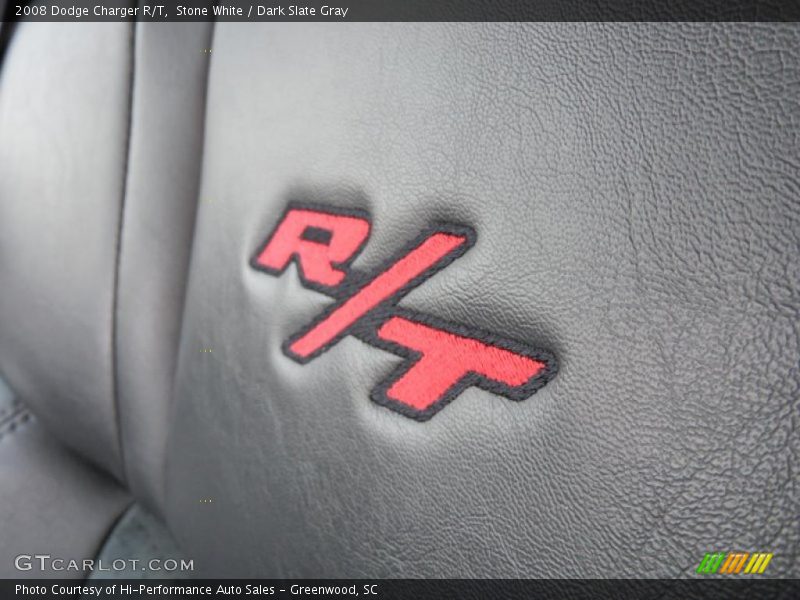Stone White / Dark Slate Gray 2008 Dodge Charger R/T