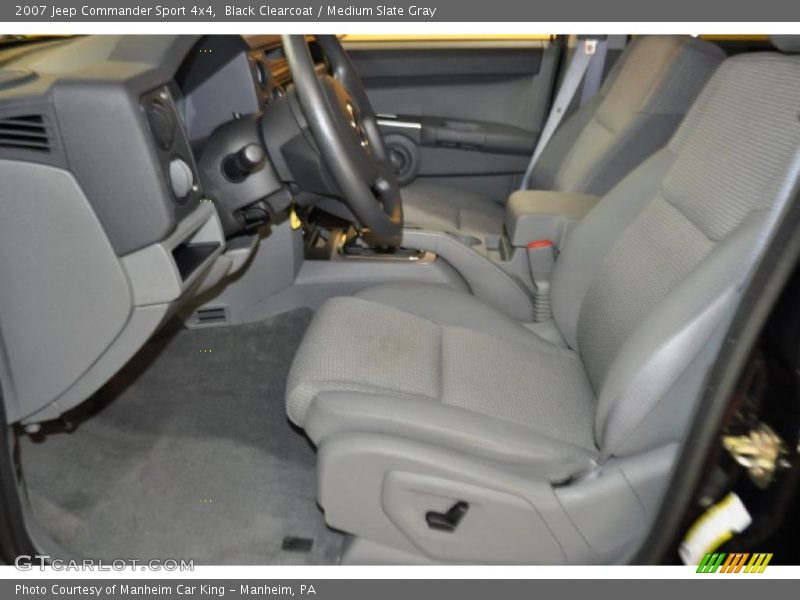 Black Clearcoat / Medium Slate Gray 2007 Jeep Commander Sport 4x4