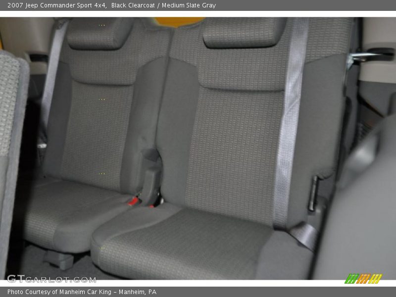 Black Clearcoat / Medium Slate Gray 2007 Jeep Commander Sport 4x4