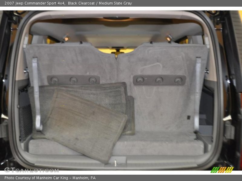 Black Clearcoat / Medium Slate Gray 2007 Jeep Commander Sport 4x4