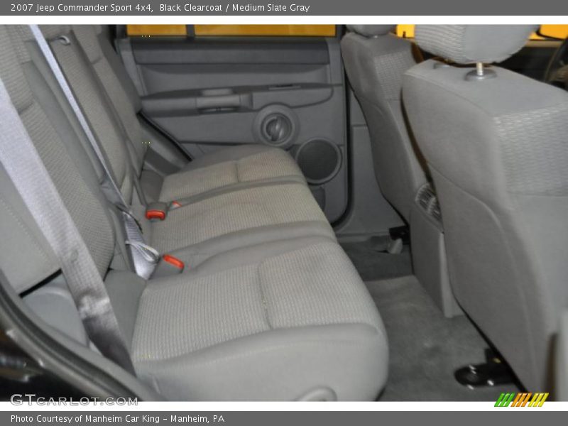 Black Clearcoat / Medium Slate Gray 2007 Jeep Commander Sport 4x4
