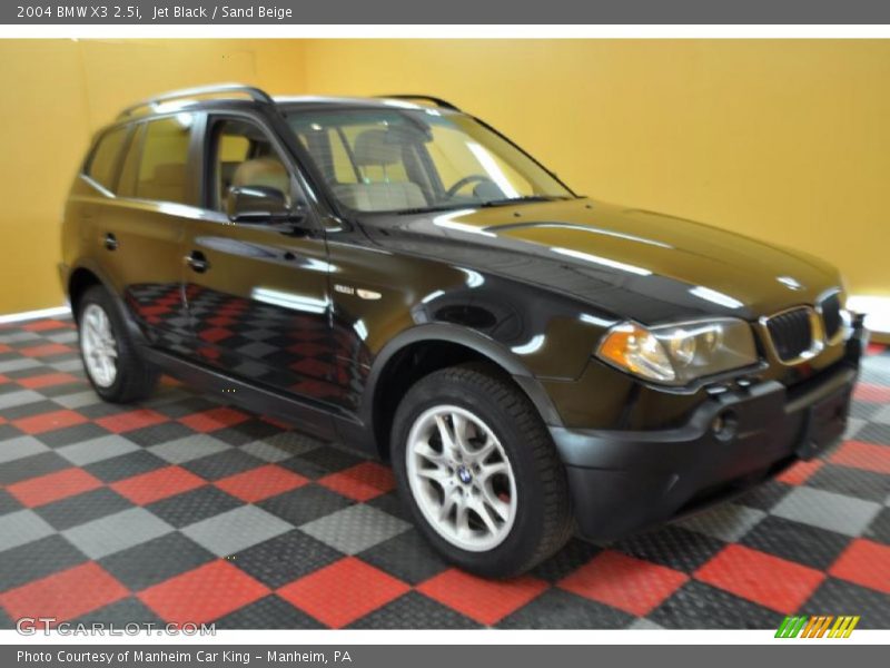 Jet Black / Sand Beige 2004 BMW X3 2.5i