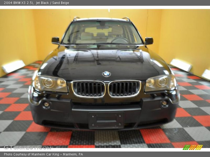 Jet Black / Sand Beige 2004 BMW X3 2.5i