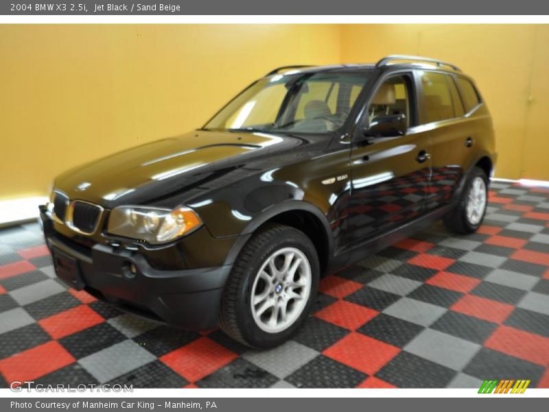 Jet Black / Sand Beige 2004 BMW X3 2.5i