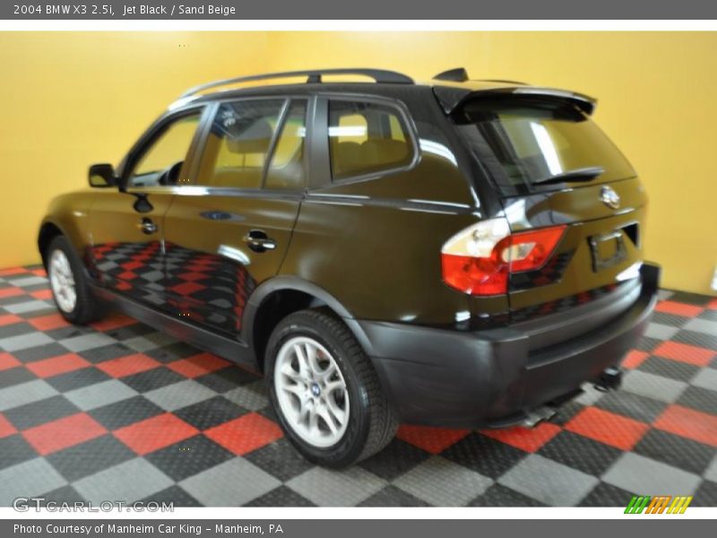 Jet Black / Sand Beige 2004 BMW X3 2.5i