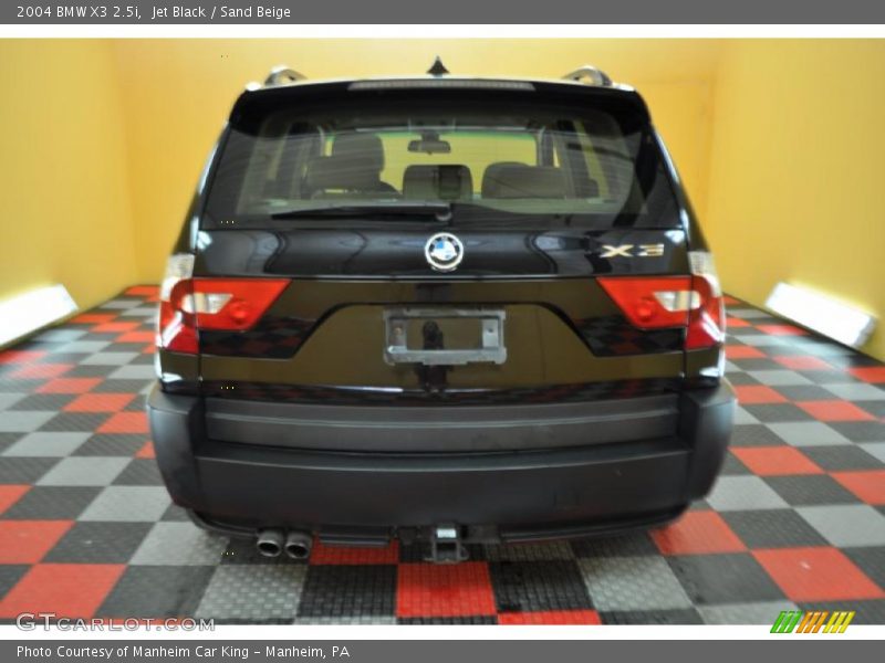 Jet Black / Sand Beige 2004 BMW X3 2.5i