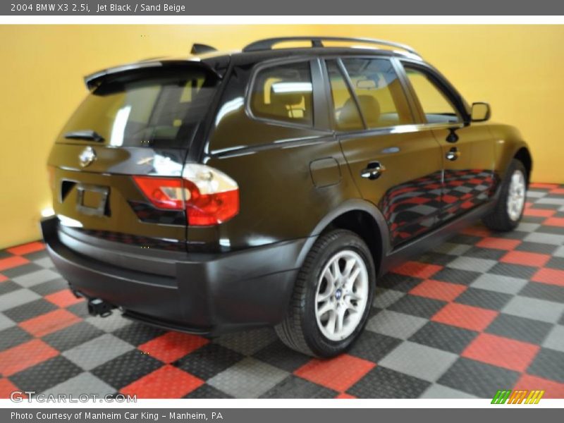 Jet Black / Sand Beige 2004 BMW X3 2.5i