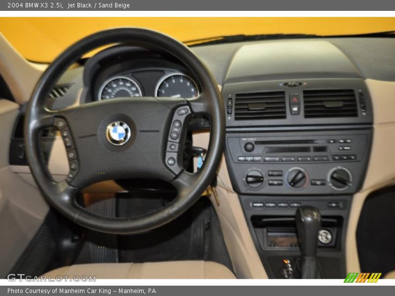 Jet Black / Sand Beige 2004 BMW X3 2.5i