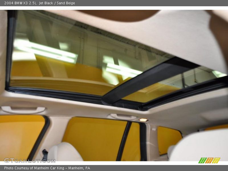 Jet Black / Sand Beige 2004 BMW X3 2.5i