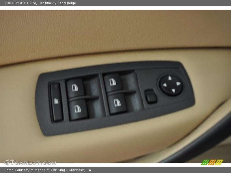 Jet Black / Sand Beige 2004 BMW X3 2.5i