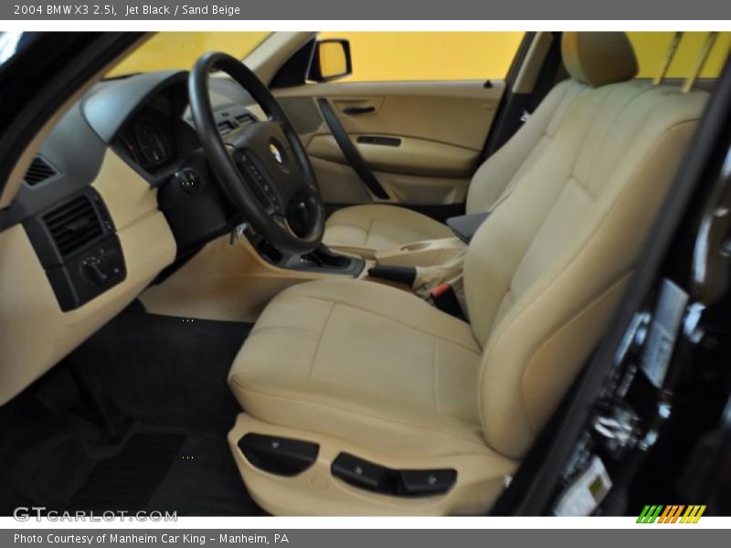 Jet Black / Sand Beige 2004 BMW X3 2.5i