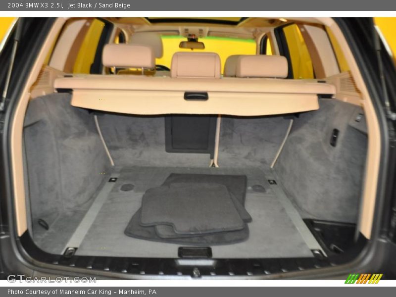 Jet Black / Sand Beige 2004 BMW X3 2.5i