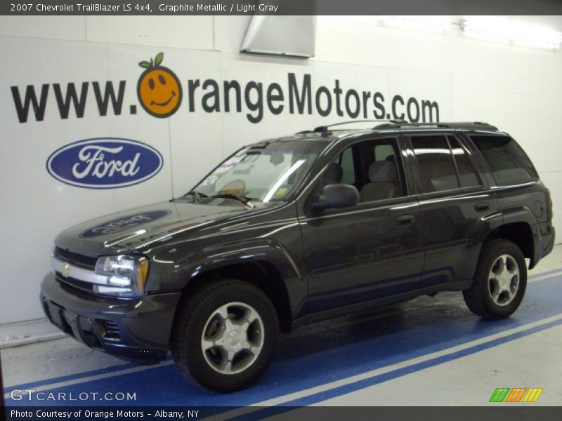 Graphite Metallic / Light Gray 2007 Chevrolet TrailBlazer LS 4x4