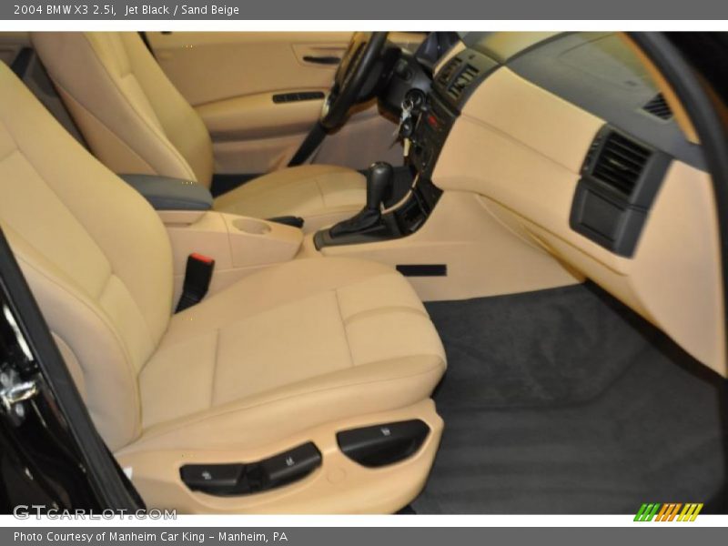 Jet Black / Sand Beige 2004 BMW X3 2.5i
