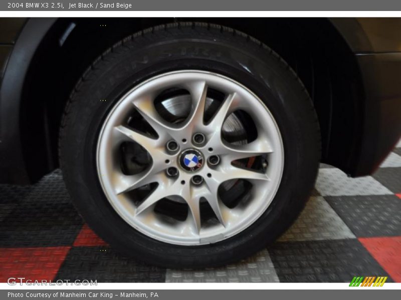 Jet Black / Sand Beige 2004 BMW X3 2.5i