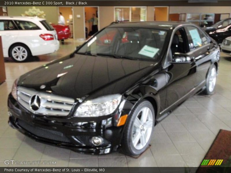 Black / Black 2010 Mercedes-Benz C 300 Sport