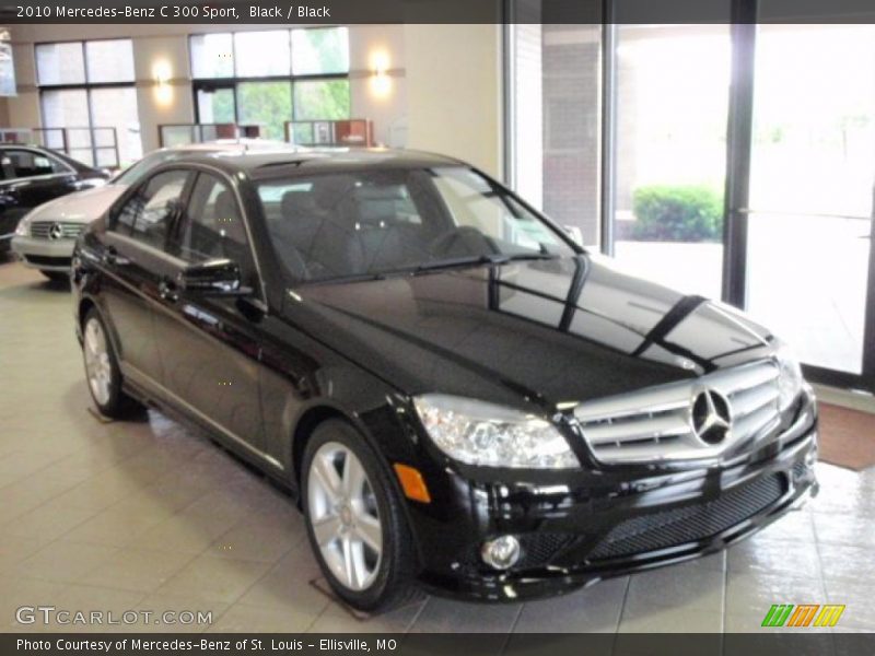 Black / Black 2010 Mercedes-Benz C 300 Sport