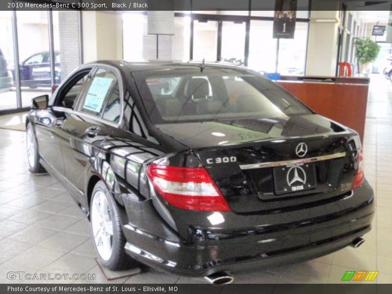 Black / Black 2010 Mercedes-Benz C 300 Sport