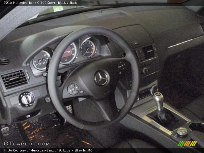 Black / Black 2010 Mercedes-Benz C 300 Sport