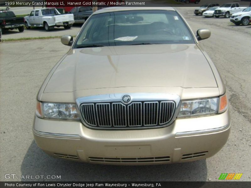Harvest Gold Metallic / Medium Parchment 1999 Mercury Grand Marquis LS