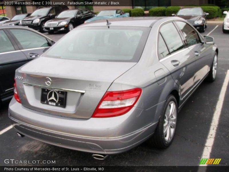 Palladium Silver Metallic / Black 2010 Mercedes-Benz C 300 Luxury