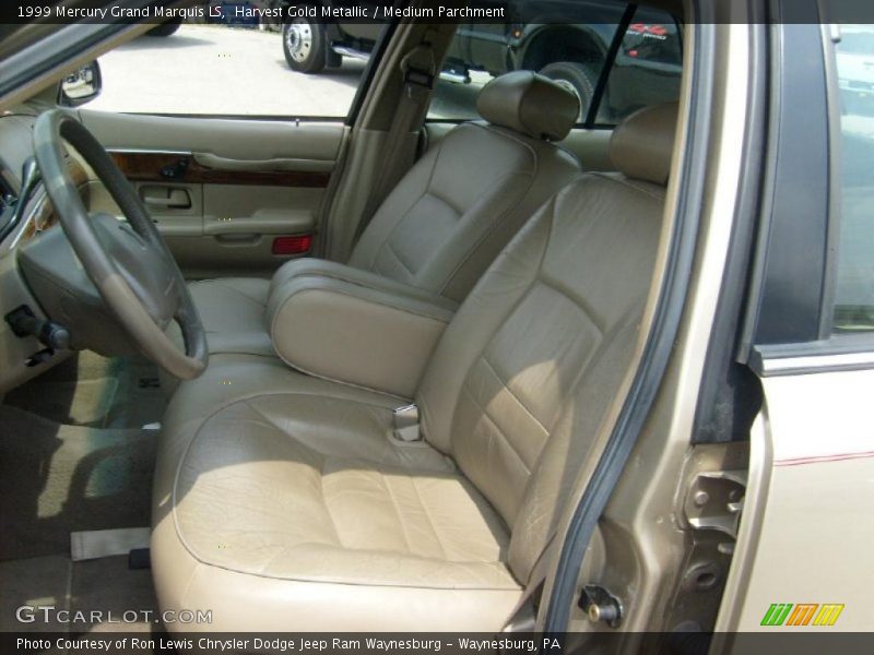 Harvest Gold Metallic / Medium Parchment 1999 Mercury Grand Marquis LS